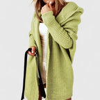 Rosalynne | Women's Oversized Knee-Length Cardigan with Large Hood