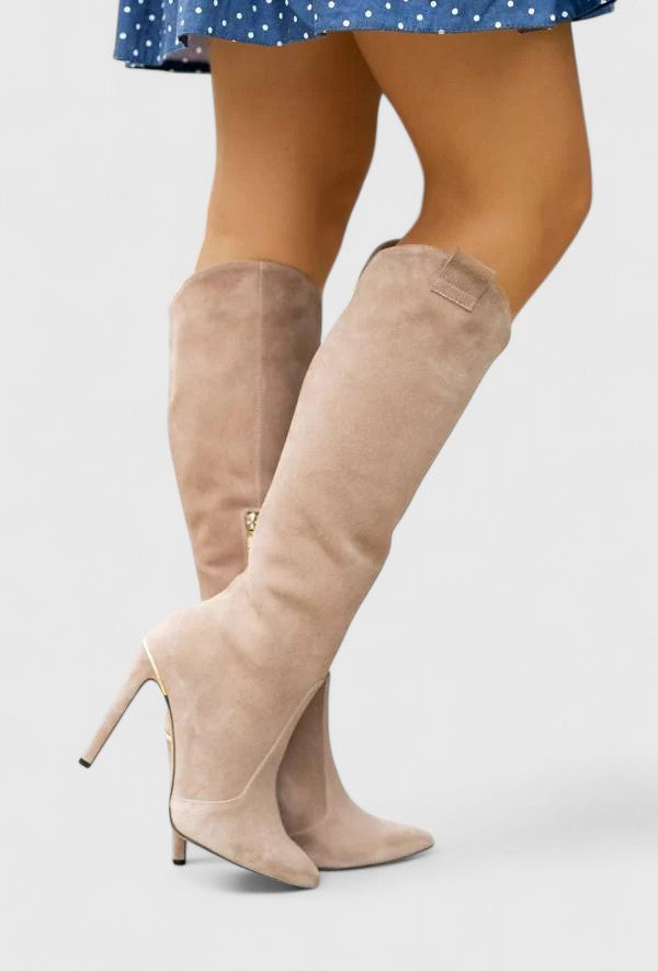Melorynn | Women's Orthopedic Pointed-Toe Boots with Side Zipper and Cushioned Insole
