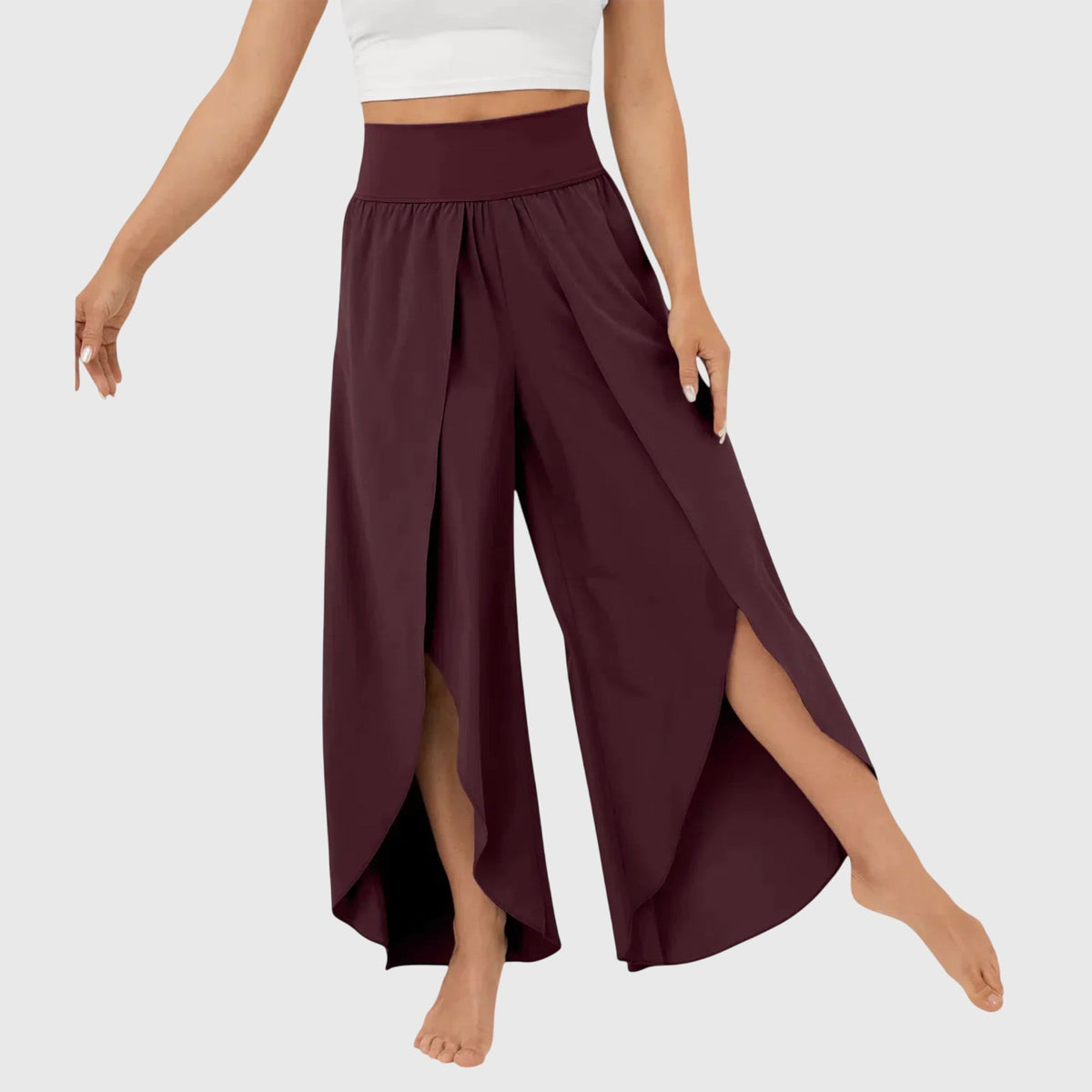 Diane | Women's Relaxed Flared Pants with Integrated Shorts