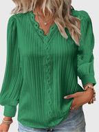 Andrea | Women's Elegant Pullover Blouse with Tailored Silhouette