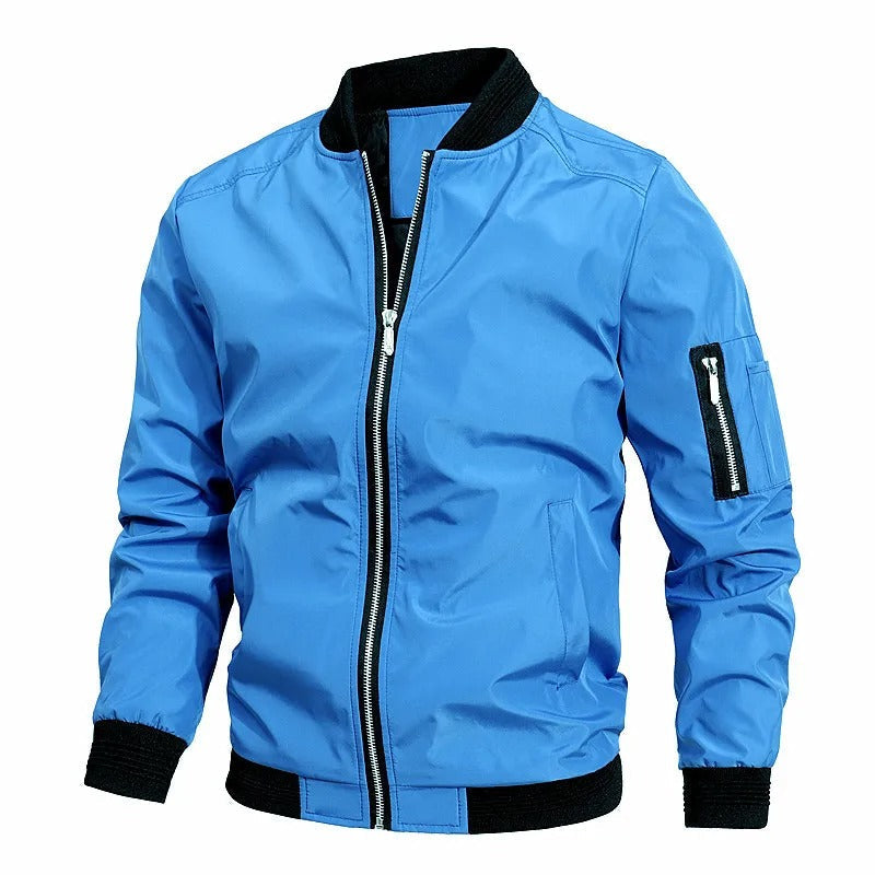 Sebastian | Men's Classic Slim-Fit Zip-Up Bomber Jacket