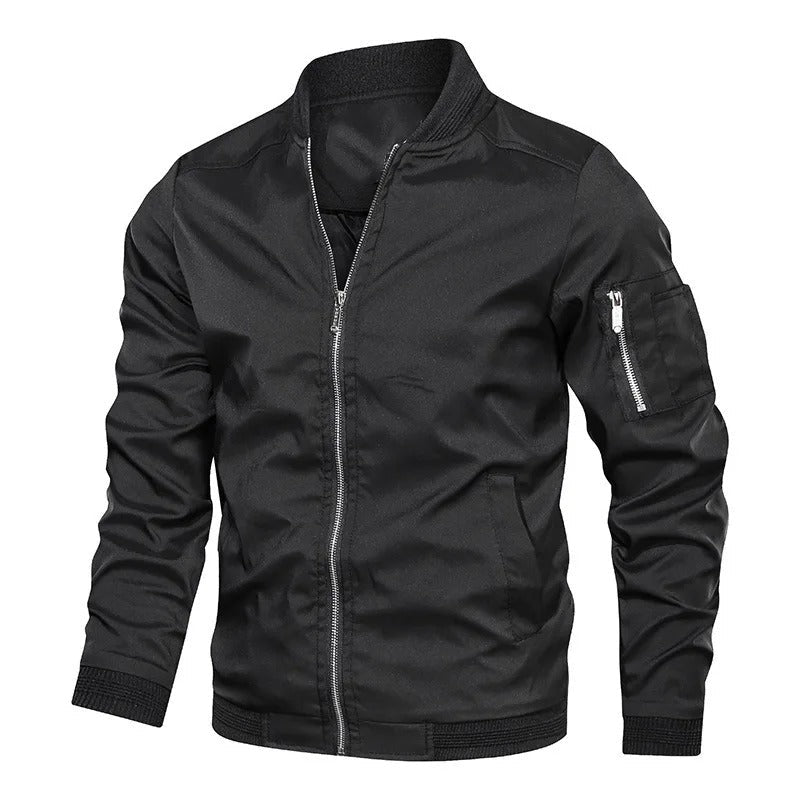 Sebastian | Men's Classic Slim-Fit Zip-Up Bomber Jacket