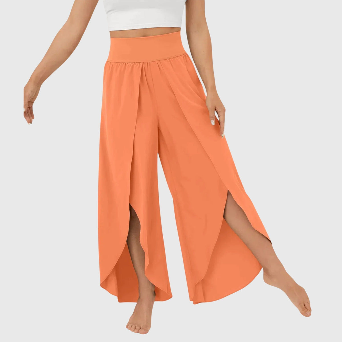 Diane | Women's Relaxed Flared Pants with Integrated Shorts