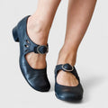 Talorienne | Women's Wide-Toe Adjustable Strap Shoes with Low Heel and Non-Slip Sole