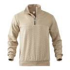 Alexander | Men's Cable Knit Sweater Quarter-Zip Pullover
