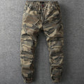 Sebastian | Men's Camo Elastic-Waist Drawstring Jogger Pants