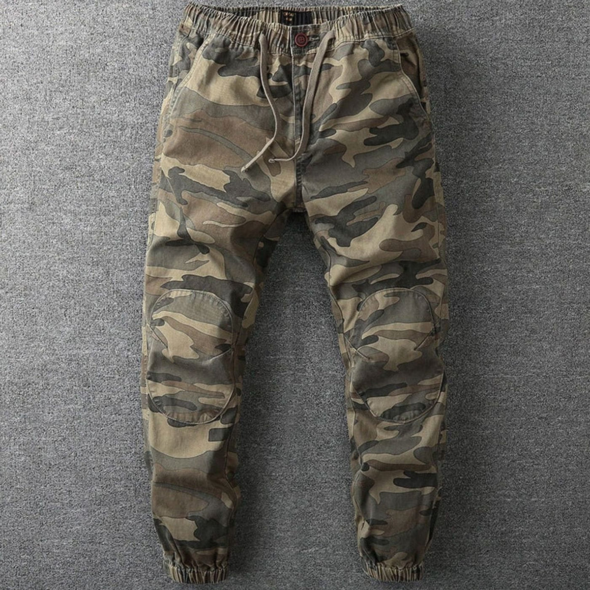 Sebastian | Men's Camo Elastic-Waist Drawstring Jogger Pants