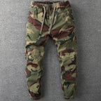 Sebastian | Men's Camo Elastic-Waist Drawstring Jogger Pants