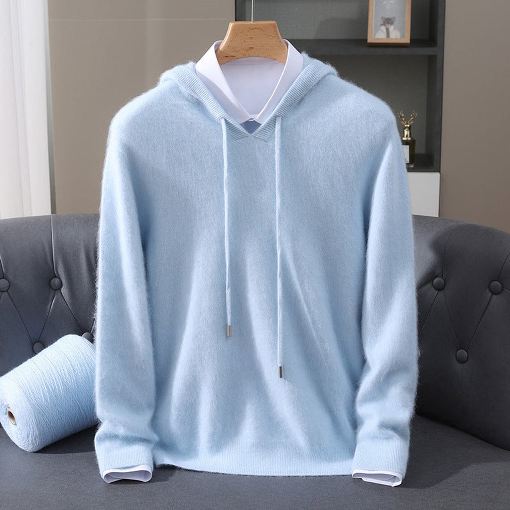 Sebastian | Men's Cashmere Hooded Pullover Knit Sweater