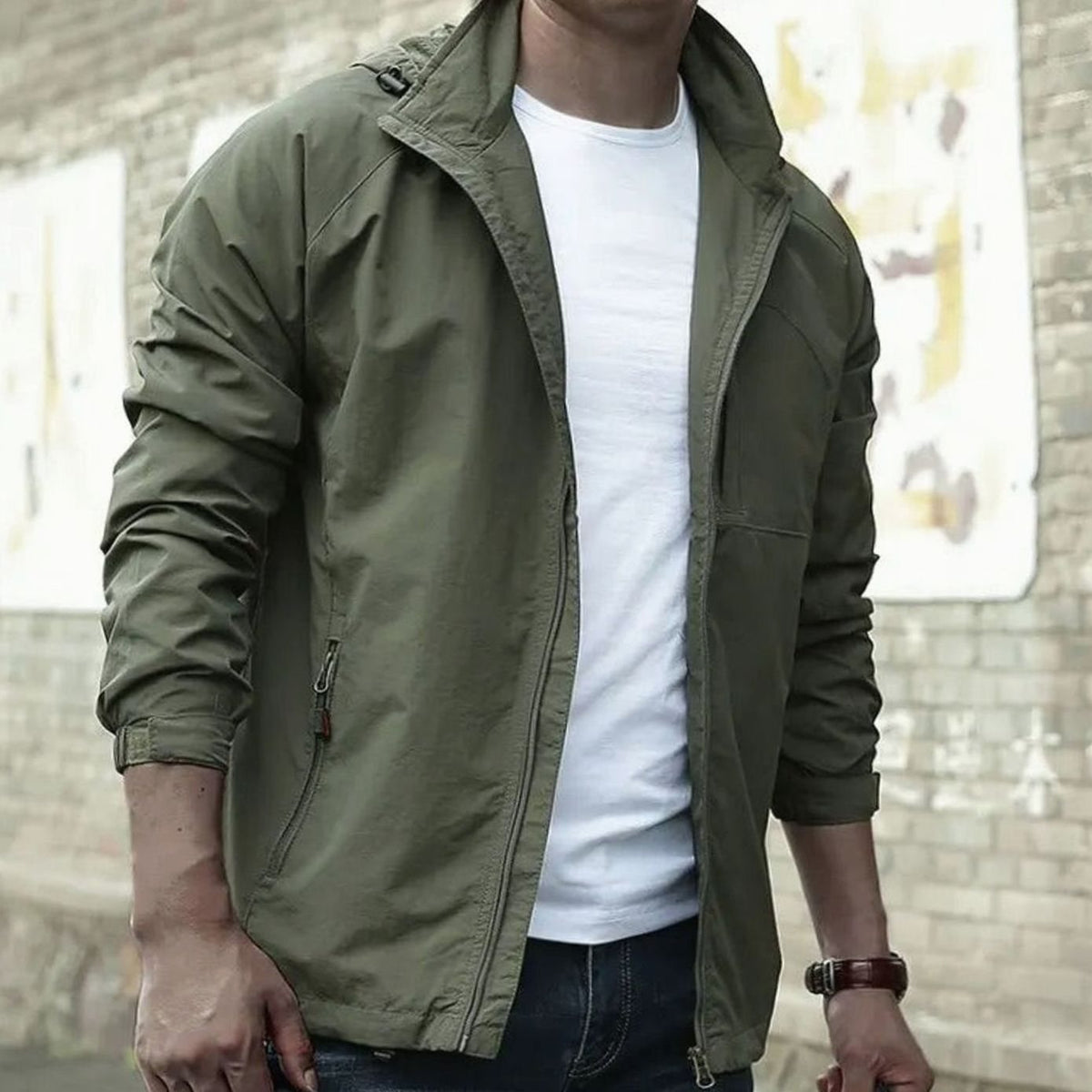 Elijah | Men's Casual Zip-Up Urban Street Jacket Long Sleeve