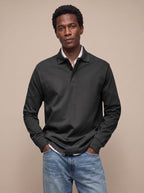 Mason | Men's Classic Long-Sleeve Cotton Polo Shirt
