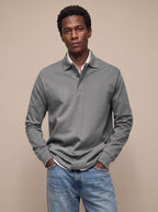 Mason | Men's Classic Long-Sleeve Cotton Polo Shirt