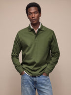 Mason | Men's Classic Long-Sleeve Cotton Polo Shirt