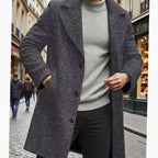 Alexander | Men's Classic Long Wool Coat Single-Breasted Overcoat