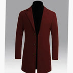 Alexander | Men's Classic Long Wool Coat Single-Breasted Overcoat