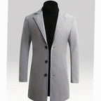 Alexander | Men's Classic Long Wool Coat Single-Breasted Overcoat
