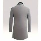 Alexander | Men's Classic Long Wool Coat Single-Breasted Overcoat