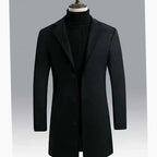 Alexander | Men's Classic Long Wool Coat Single-Breasted Overcoat