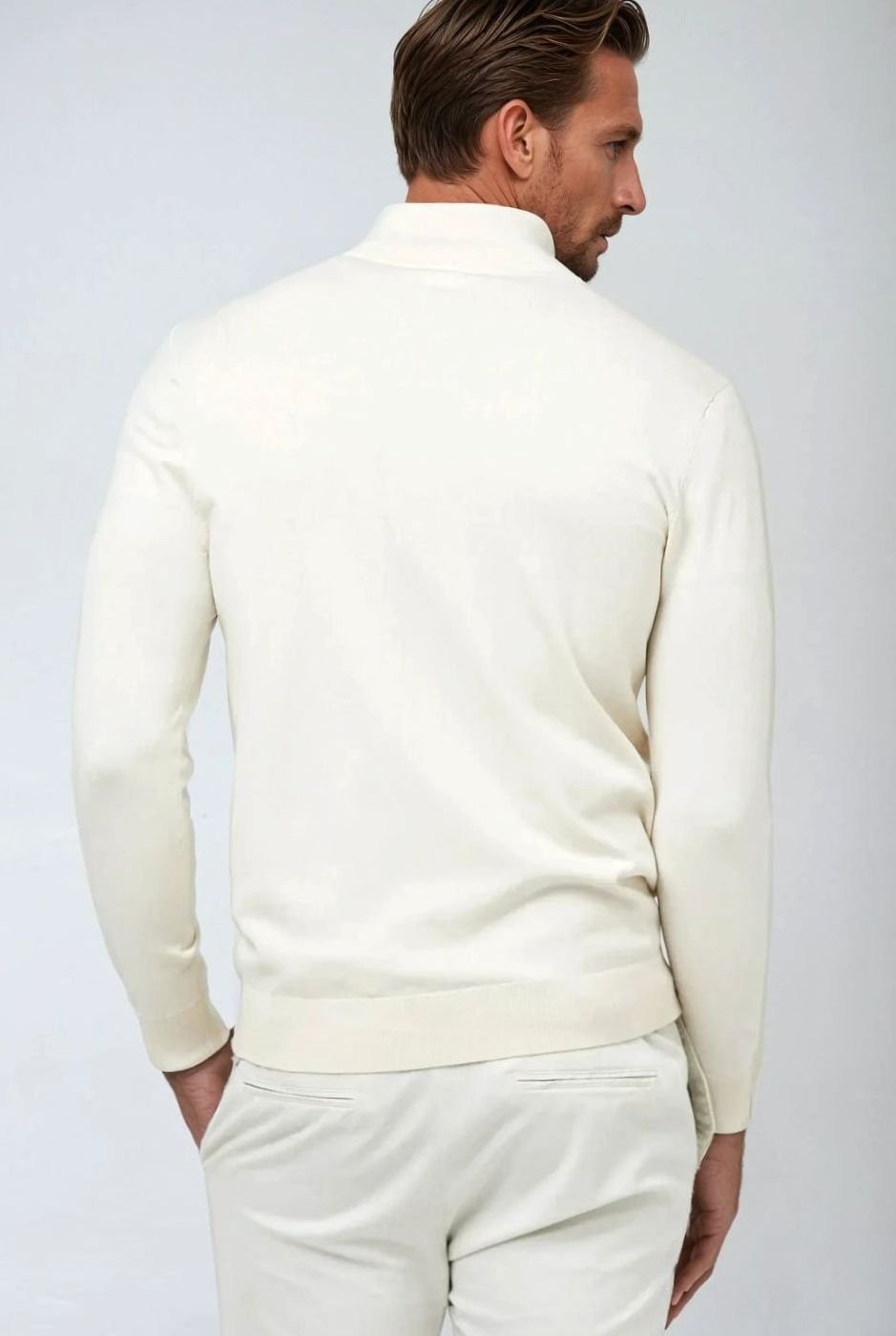 William | Men's Classic Quarter-Zip Knit Sweater