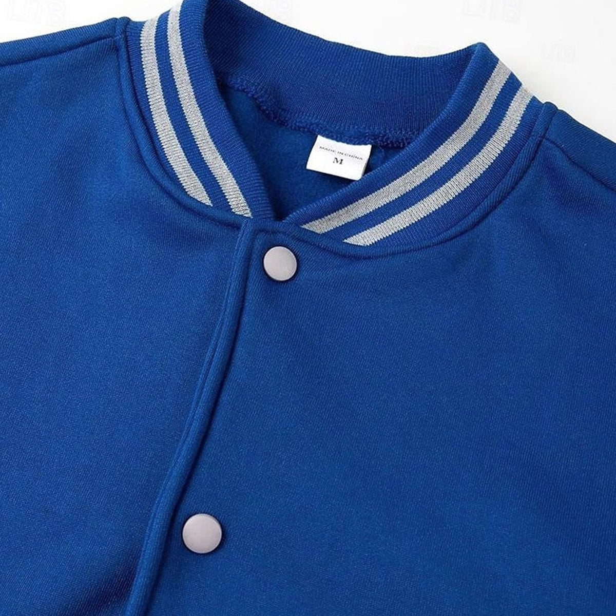 Henry | Men's Classic Varsity Bomber Jacket Snap-Front Ribbed Collar