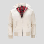 Jackson | Men's Classic Zip-Up Bomber Jacket Plaid Checked Lining Ribbed Cuffs