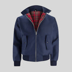 Jackson | Men's Classic Zip-Up Bomber Jacket Plaid Checked Lining Ribbed Cuffs