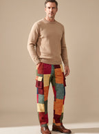 Matthew | Men's Colorblock Patchwork Relaxed-Fit Cargo Pants