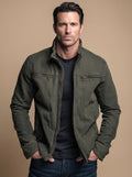 Sebastian | Men's Cotton Stand-Collar Multi-Pocket Zip-Up Jacket