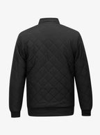 Caleb | Men's Fleece-Lined Quilted Bomber Jacket Full-Zip