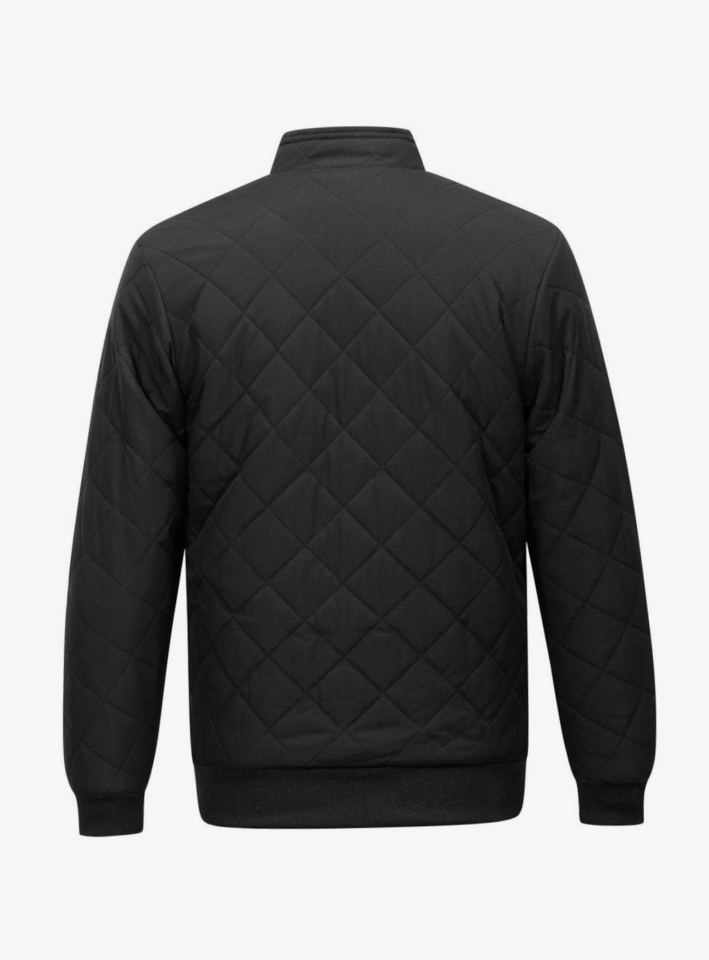 Caleb | Men's Fleece-Lined Quilted Bomber Jacket Full-Zip