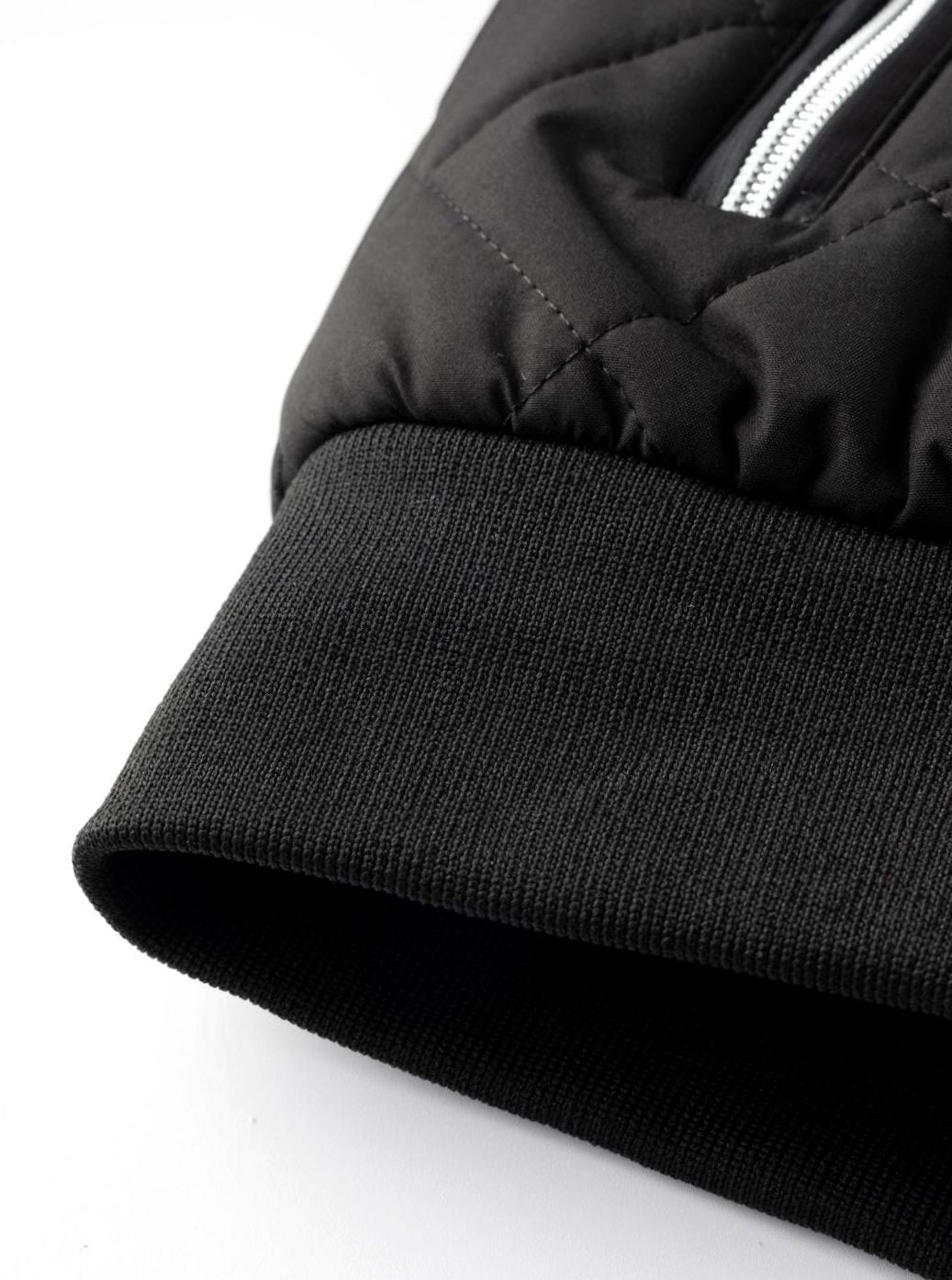 Caleb | Men's Fleece-Lined Quilted Bomber Jacket Full-Zip