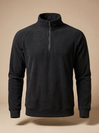 Henry | Men's Fleece Quarter-Zip Stand-Collar Pullover Sweater