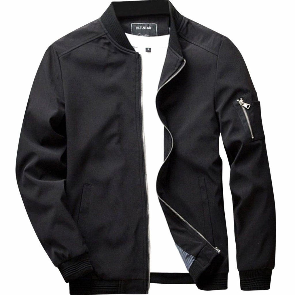 Jackson | Men's Full-Zip Bomber Front Jacket Ribbed-Collar Lightweight