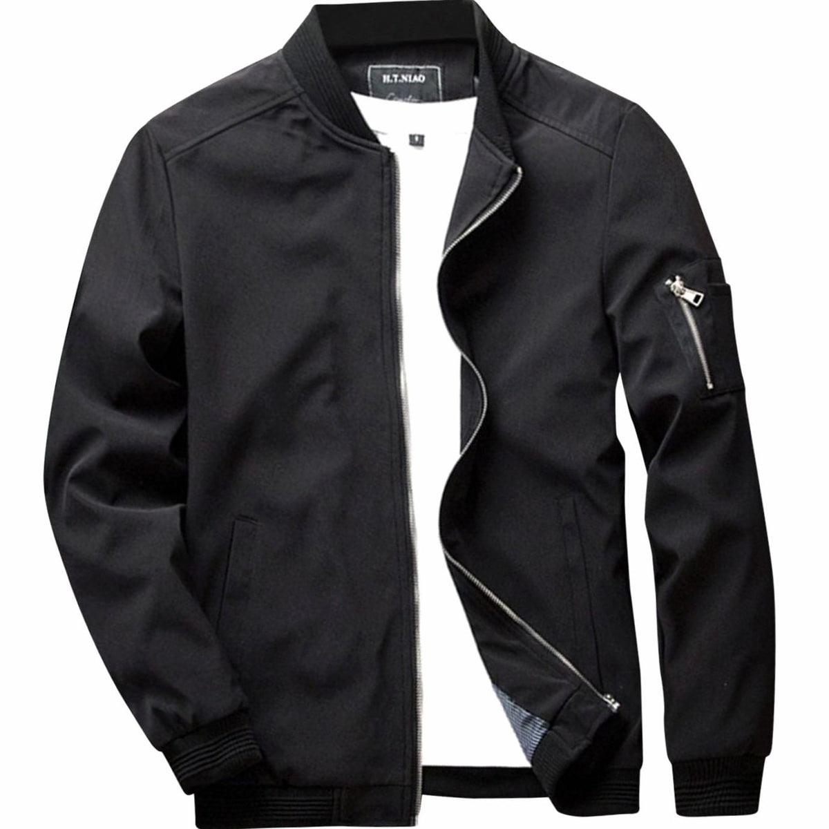 Jackson | Men's Full-Zip Bomber Front Jacket Ribbed-Collar Lightweight