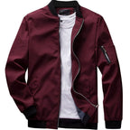 Jackson | Men's Full-Zip Bomber Front Jacket Ribbed-Collar Lightweight