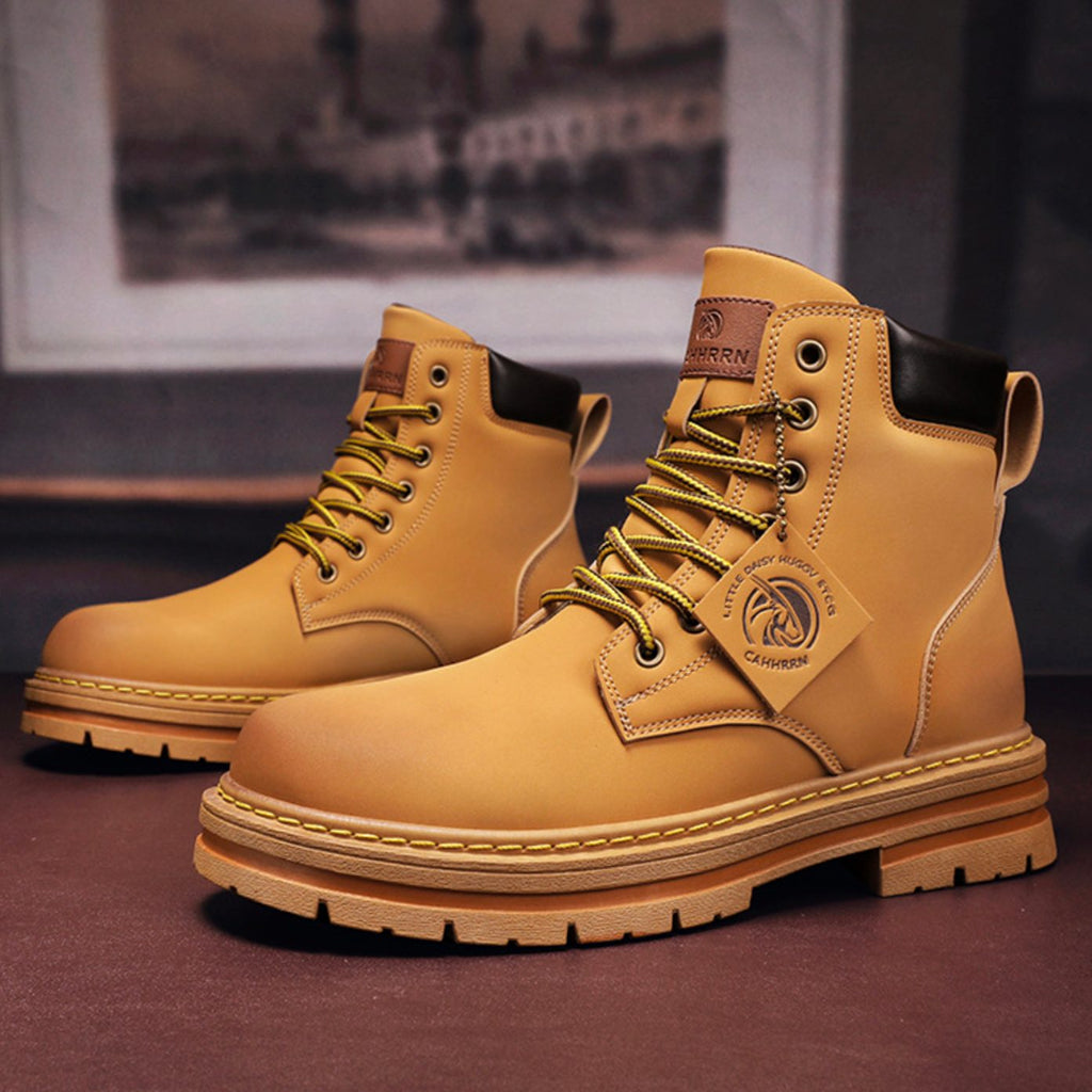 Ethan | Men's Heavy-Duty Ankle Lace Up Boots Rugged Work Style