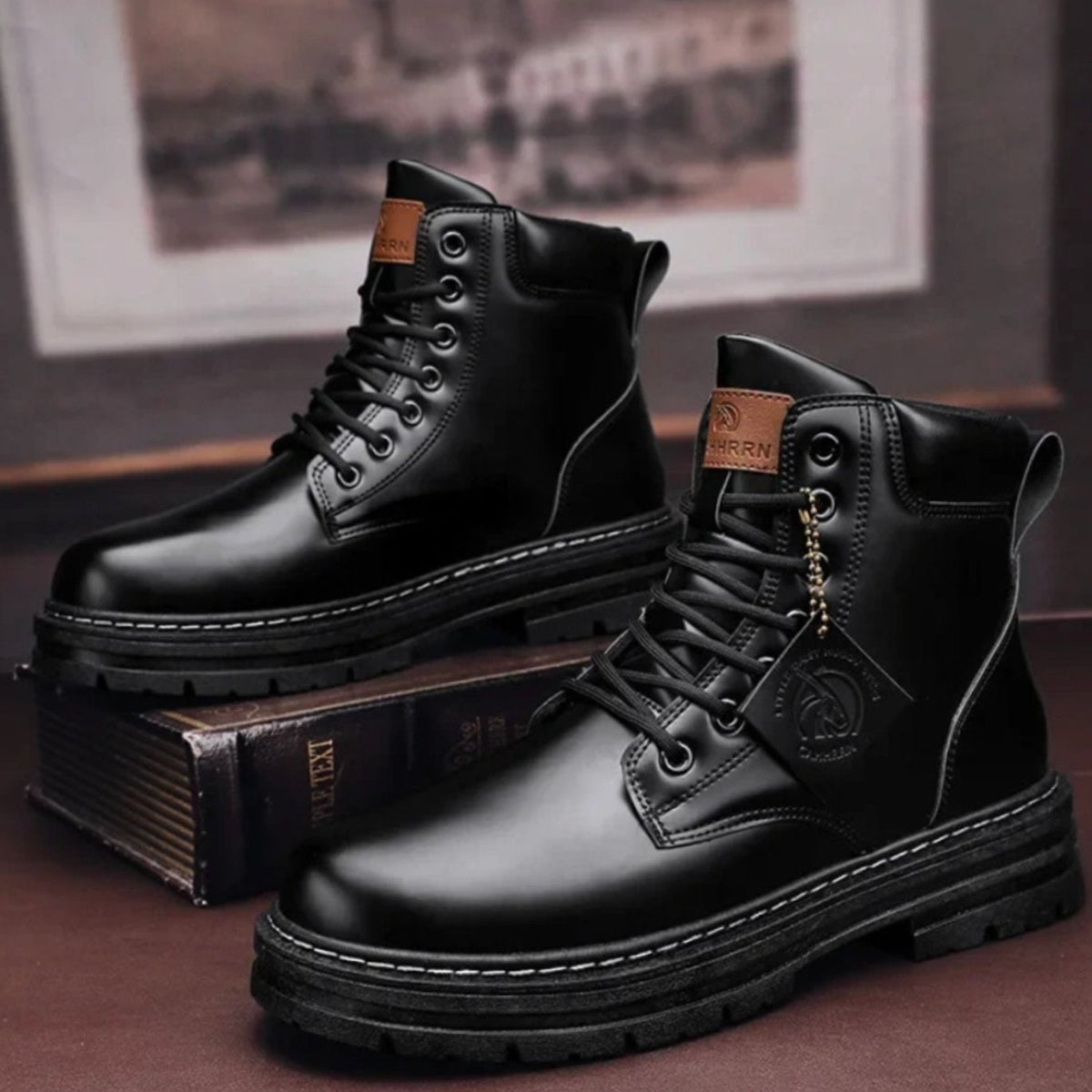 Ethan | Men's Heavy-Duty Ankle Lace Up Boots Rugged Work Style