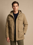 Nathan | Men's Hooded Multi-Pocket Insulated Military Parka Jacket