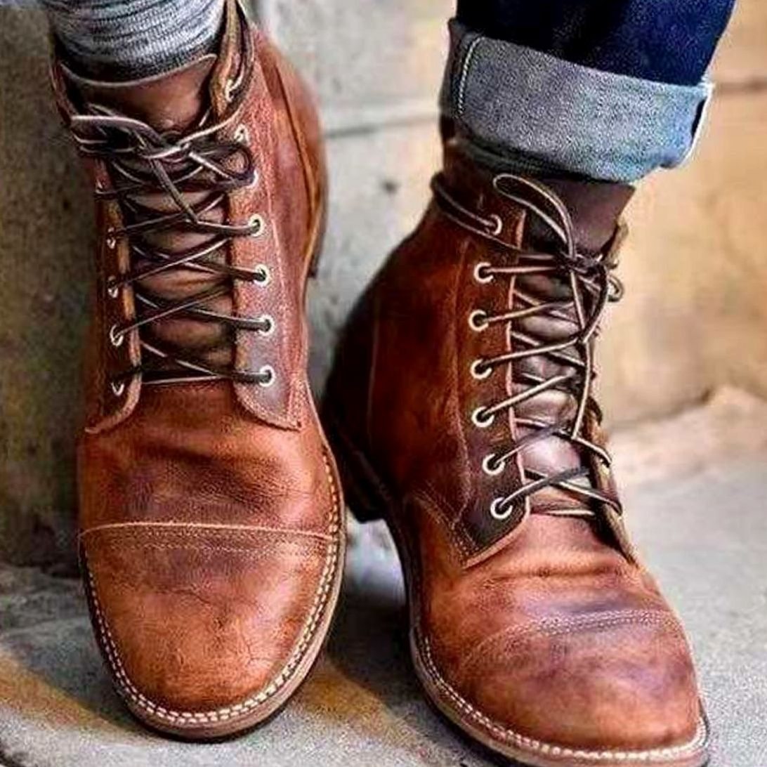 Matthew | Men's Insulated Lace-Up Winter Boots Ankle High
