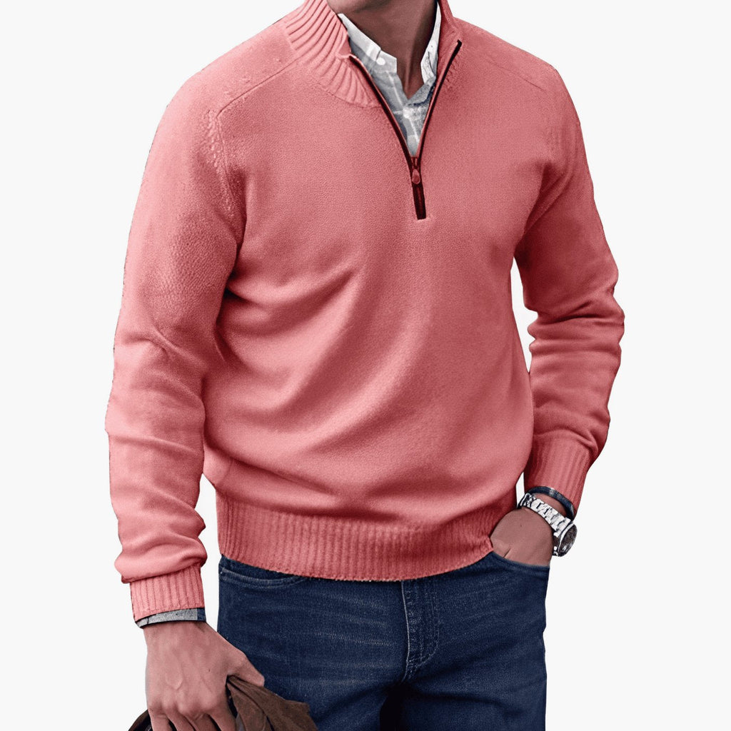 Jackson | Men's Knit Half-Zip Pullover Jumper Quarter-Zip Sweater