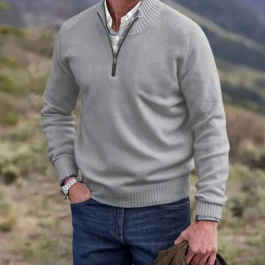 Jackson | Men's Knit Half-Zip Pullover Jumper Quarter-Zip Sweater