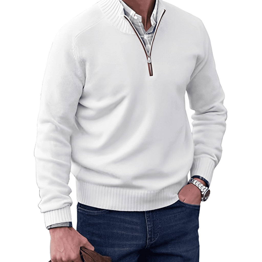 Jackson | Men's Knit Half-Zip Pullover Jumper Quarter-Zip Sweater