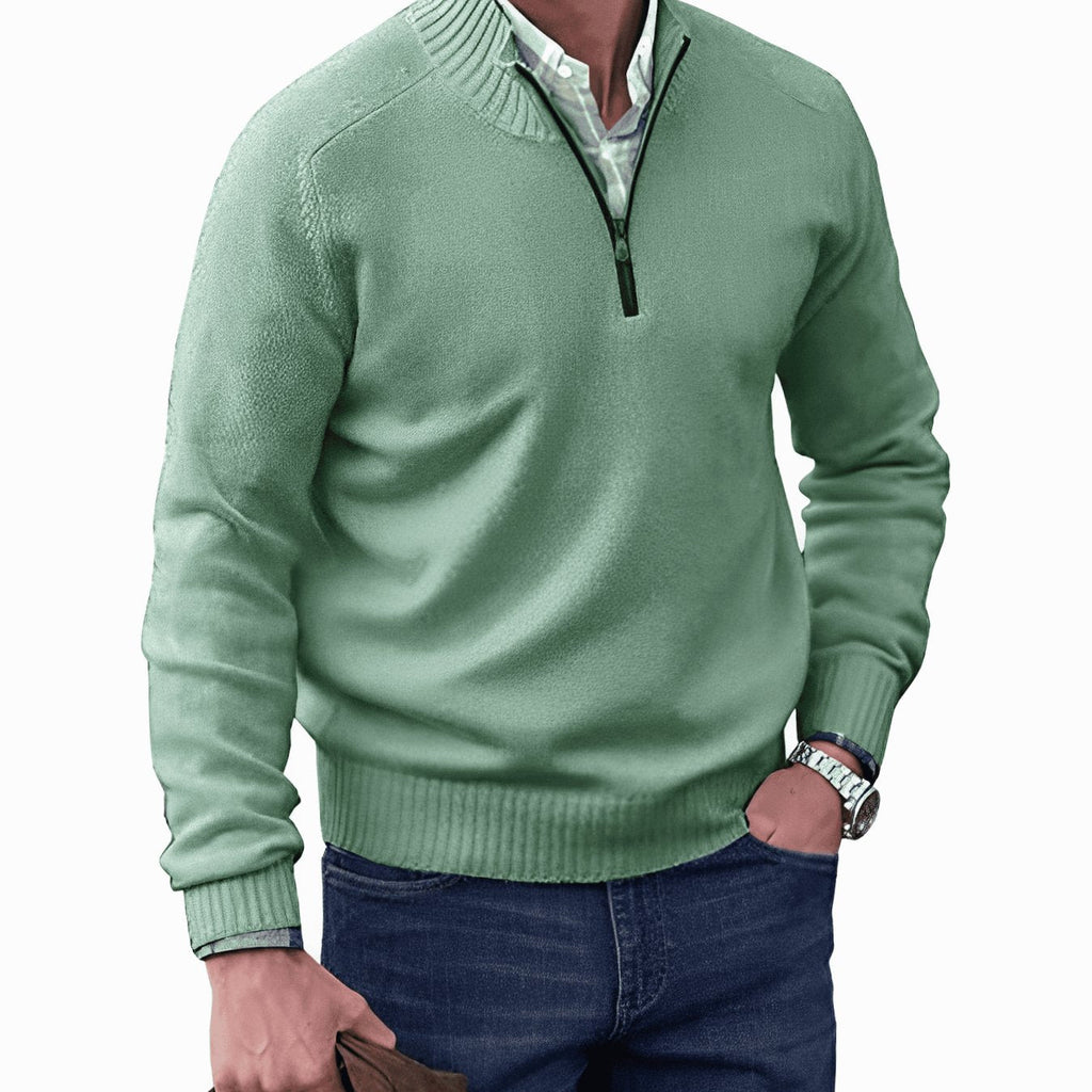 Jackson | Men's Knit Half-Zip Pullover Jumper Quarter-Zip Sweater