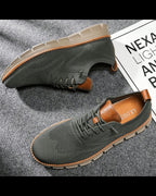 William | Men's Lightweight Breathable Knit Lace-Up Casual Sneakers
