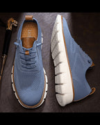 William | Men's Lightweight Breathable Knit Lace-Up Casual Sneakers