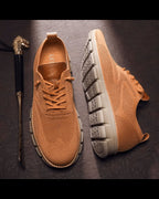 William | Men's Lightweight Breathable Knit Lace-Up Casual Sneakers