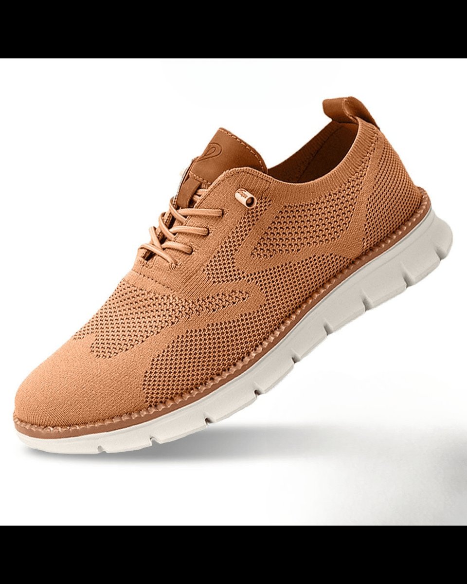 William | Men's Lightweight Breathable Knit Lace-Up Casual Sneakers