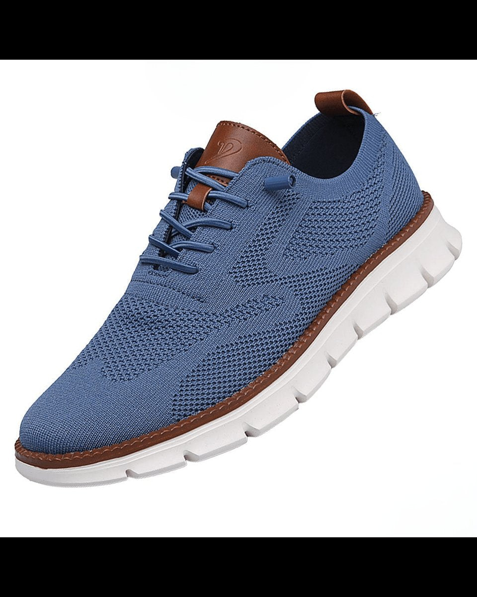 William | Men's Lightweight Breathable Knit Lace-Up Casual Sneakers