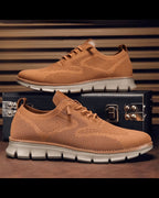 William | Men's Lightweight Breathable Knit Lace-Up Casual Sneakers