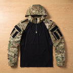Henry | Men's Military Tactical Softshell Hooded Quarter-Zip Jacket